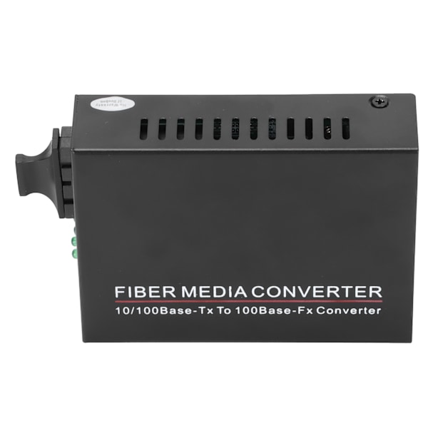 Fiberoptisk sändtagare TBC‑MC3302ED20 100M Single‑Mode Double‑Fiber 20km / SC / 1310nm mediakonverter 100‑240VUK-kontakt