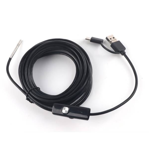 3 i 1 för Android TypeC mobiltelefon 3,9 mm lins högupplöst vattentätt endoskop (5 m kabel)