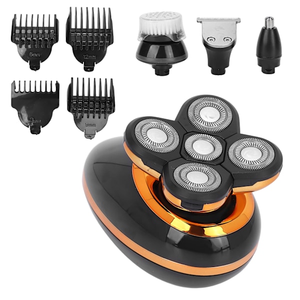 Multifunktionell elektrisk rakapparat, uppladdningsbar hushållshårklippare, näshårstrimmer, groomingkit