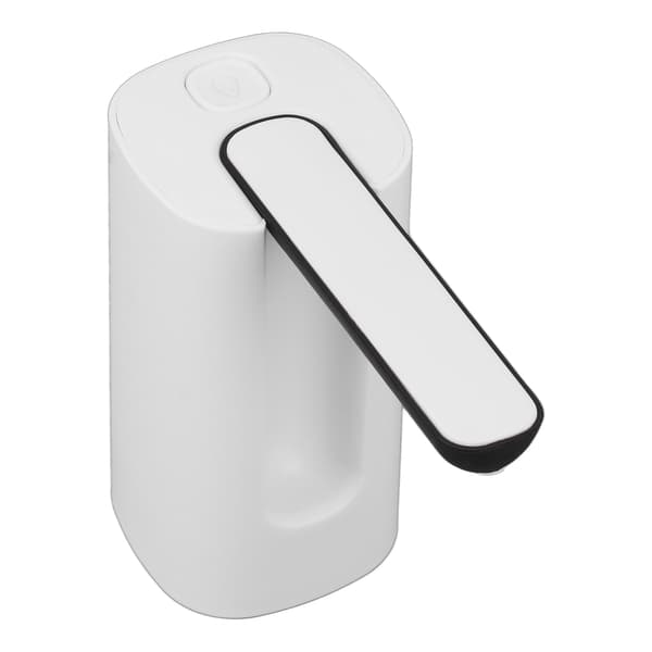 Vattenflaskpumpdispenser Vikbar Autosensor Högeffektivt Filtreringssystem Automatisk Dricksvattendispenser för Hem Utomhus Kontor Vit