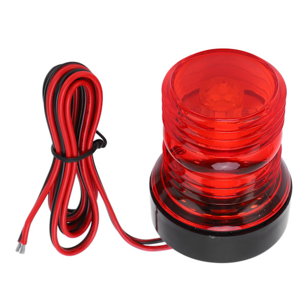 Veneen LED-navigointivalo 360° Ympäri Ankkurinavigointivalo Meriperävalo Punainen valo Purjehdukseen DC 12V-24V