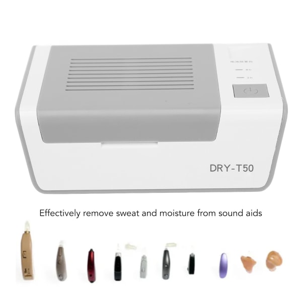 Sound Aid Avfukter Tørketrommel Fjern svettetilbehør Lydforsterker Avfukterboks for cochleaimplantater