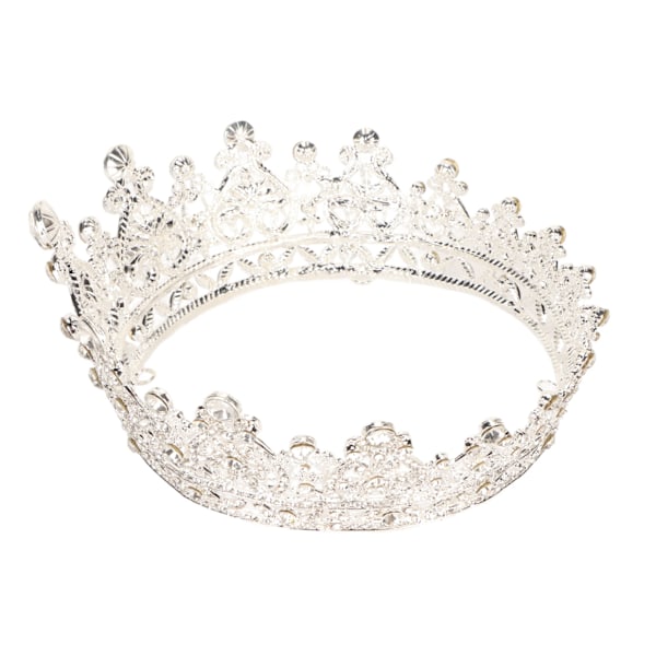 Elegant lettvekts mote krone hodebånd i metall med hårklips for bryllup