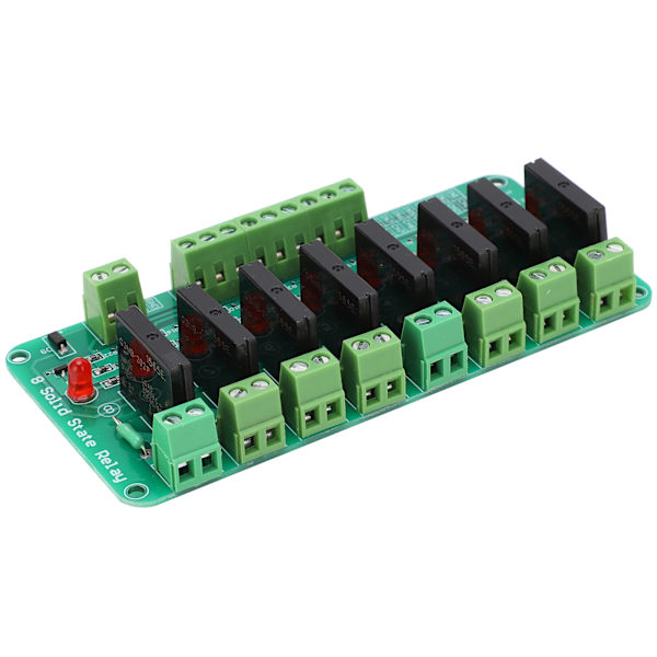 Relæmodul 8-kanals solid state elektronisk komponent med modstandssikring DC 5V indgang