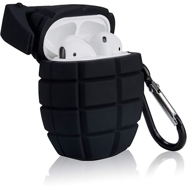 Söt Fodral för Airpod 1/2 Cool Rolig Mode Unik Design Kul för AirPods 1/2 Silikon Skydd 3D för Flickor Pojkar Barn Män Fodral för Air Pods