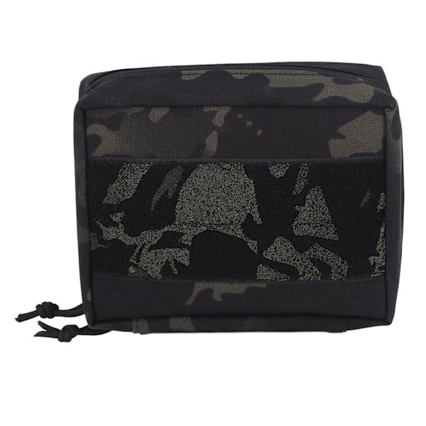 Camouflage Molle Medicinsk Taske Multipel Montering System Vildmark Overlevelse Nødsituationer Opbevaringspose Sort CP