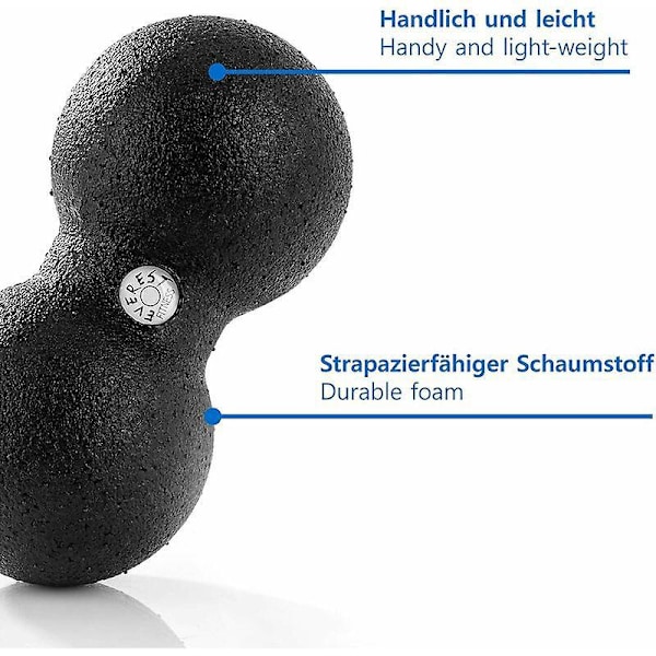 Skum Selvmassagebold/Twin-Ball I Sort - Selvmassagerulle/Duo Bold/Fascia Træner/Fascia Bold