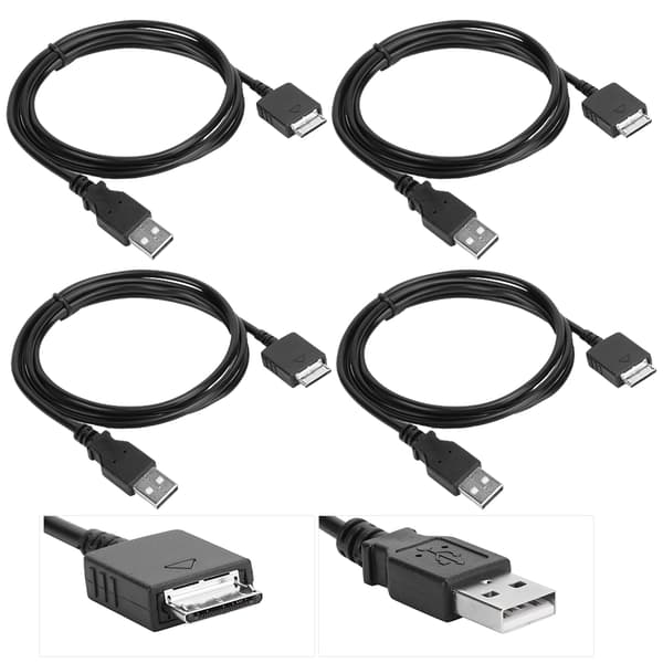 4 STK PVC Mp3 Datakabel Professionel Datatransmission Opladningskabel til SONY Walkman