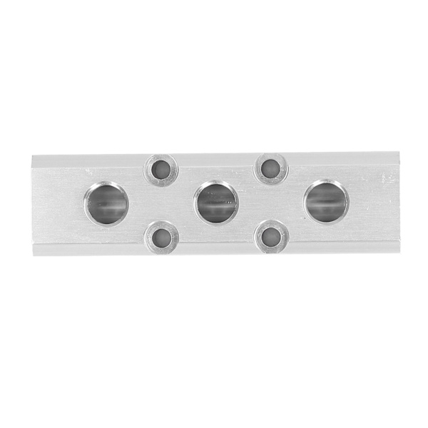Pneumatisk manifold luftfordelingsblokkkobling Splitter G1/2 Inngang G1/4 Utgang 30x30mmSY30-02-3F