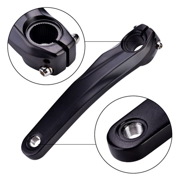 Aluminiumslegering cykel cykel venstre håndsvingarm til 590 610 SLX XT XTR kranksæt (sort)