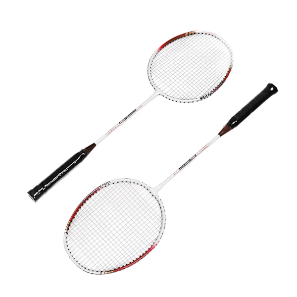 REGAIL Badminton Racket Par 2 Aluminiumlegering Lätt Bärbar Badminton Rackets för Inomhus Utomhus Röd