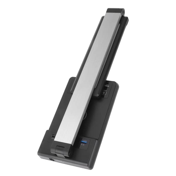 LED Skrivebordslampe med Trådløs Oplader Mobiltelefon Hurtig Opladningsport PD3.0 Interface 100‑240V EU Stik