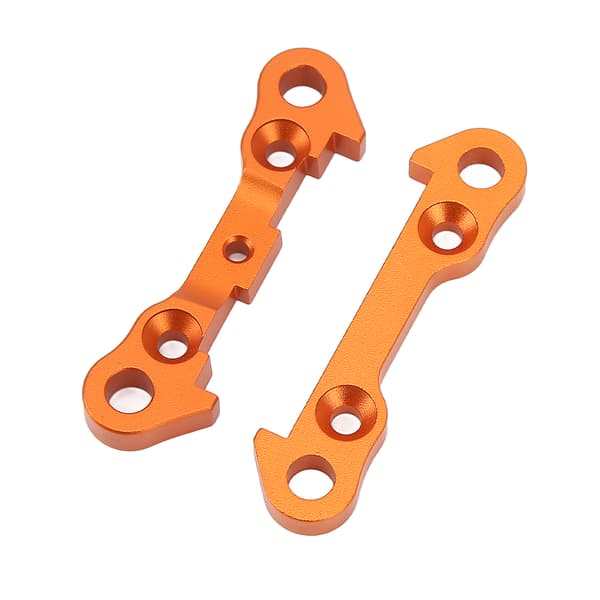2 stk Metal Forreste Nedre Arm Faste Blokplader Forbindelsesplader Orange til ZD Racing 1/7 DBX07 EX 07 RC Bil