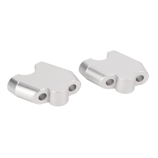 2PCS Styrhöjarklämma Aluminiumlegering Ersättning för CB500F CB500X 2013-2017 Silver