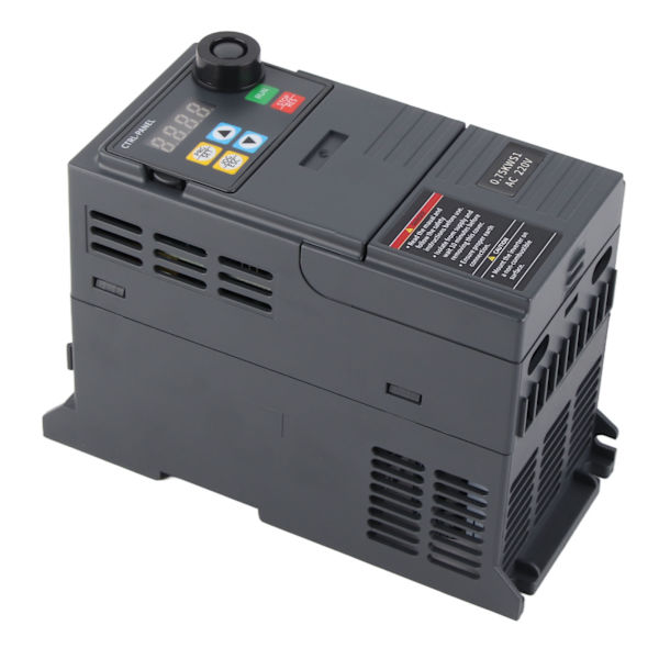 Taajuusmuuttaja 1–3-vaiheinen vektorimuunnin invertteri 220-240V tulo 0-240V lähtö 0,75kw 4A