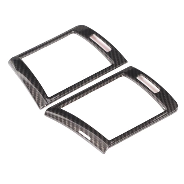 2 stk. Bil Dashbord Side Luftutløpsramme Deksel Trim Karbonfiberstil Erstatning for 3-serie E46 1998-2004