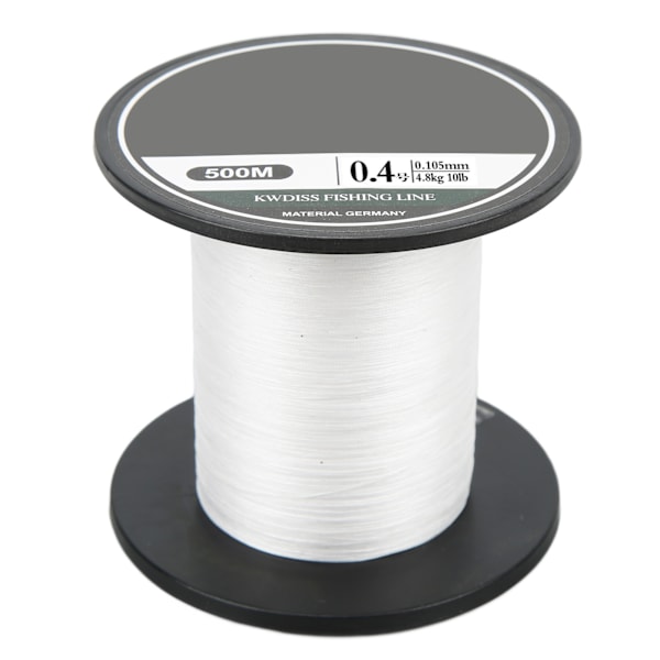 Flettet PE fiskesnøre 8 tråde multifilament fiskesnor 500m ultra stærk lokkewire hvid til havfiskeri0.4