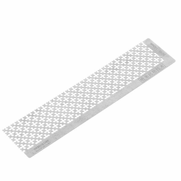 Rhinestone Maleri Lineal Rustfrit Stål Tomme Gitre Punkt Borepen Lineal til 5D DIY 140MM