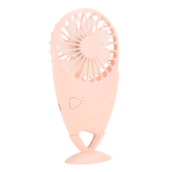 USB Mini Ventilator Ultratynd Genopladelig Bærbar Ventilator Mangoform til Hjem / Udendørs (Pink)