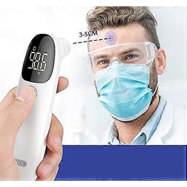 Medicinsk Infrarød Pande- og Øretermometer Berøringsfrit Termometer til Voksen Barn Baby, LCD-Display Lydhukommelsesfunktion