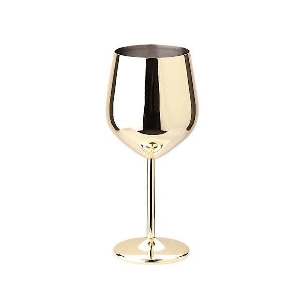 Vinglas i rostfritt stål med fot, 500 ml metallkoppar i koppar för champagne, cocktail, inomhus/utomhus, poolparty