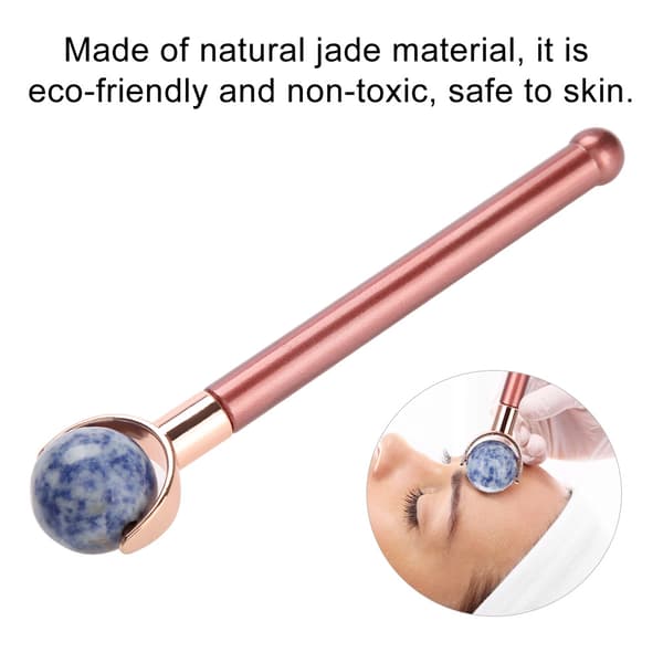 Jaderulle til ansigt, øjne, pande massage Anti-aging rynkefjerner massager 3#
