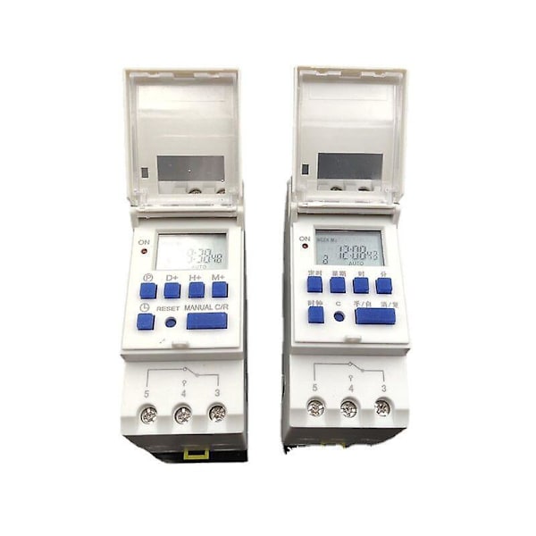 LCD Timer Veckovis Elektrisk Timer Digital Timer Strömbrytare 15A (220V)