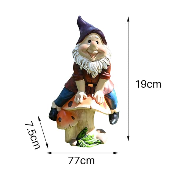 Havefigur Polyresin Fuld Farve Dukke Model til Udendørs Terrasser Haver Verandaer