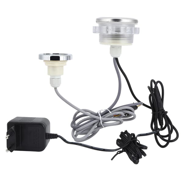 Farverige undervandslys 12V vandtæt LED-lampe med controller til pool boblebad EU 230-240V