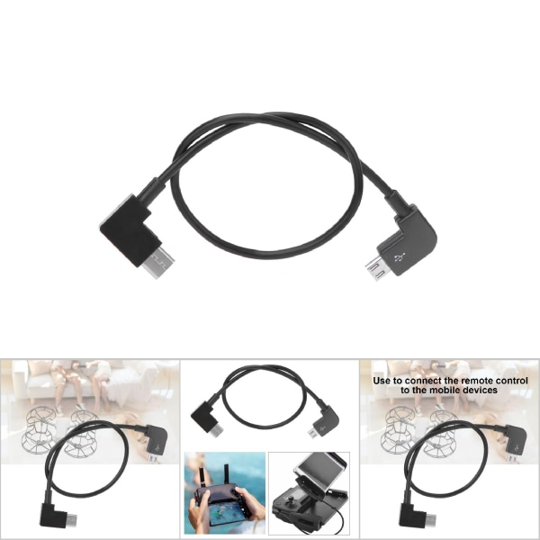 Mikro USB -kaapeli RC-varaosien vaihtotarvike, joka sopii MAVIC MINI Drone(MicroUSB-TypeC-liitännät)