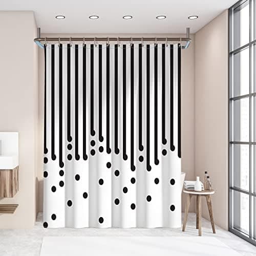 Regnbågsstensdesign, full av barnslighet, slitstark, hållbar, bleknar aldrig duschdraperi tygdraperi sängdraperi dörr