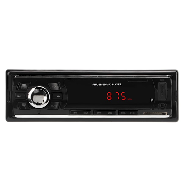 Bil Bluetooth MP3 Stereo Universal USB AUX FM Radio Bilstereo Mottagare med LED