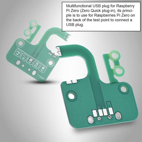 Monitoiminen USB-pikaliitäntäkorttisovitinpaketti Ethernet Raspberry Pi Zero v1.3/ Zero W:lle