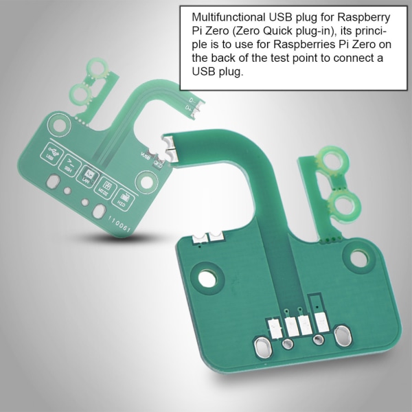 Multifunksjon USB Quick Plug Board Adapter Pakke Ethernet for Raspberry Pi Zero v1.3/ Zero W