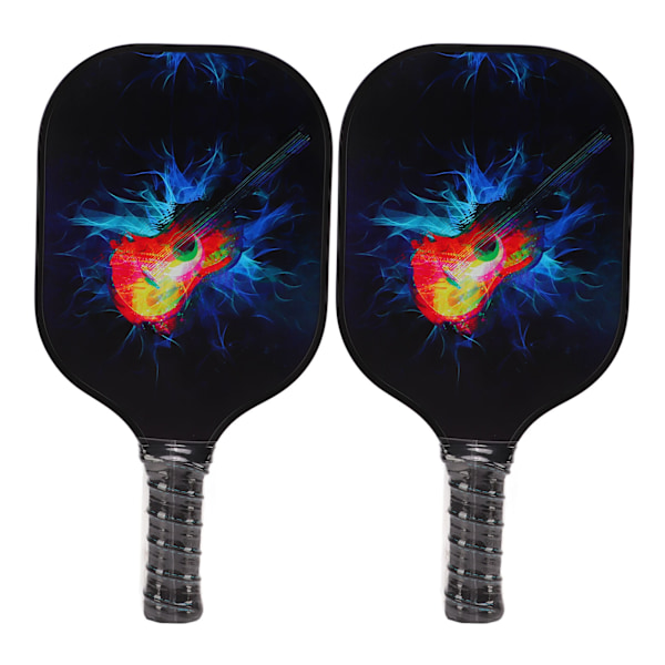 Pickleball-set med 2 racketar, 4 bollar och 1 racketväska i glasfiber och PP för utomhusträning