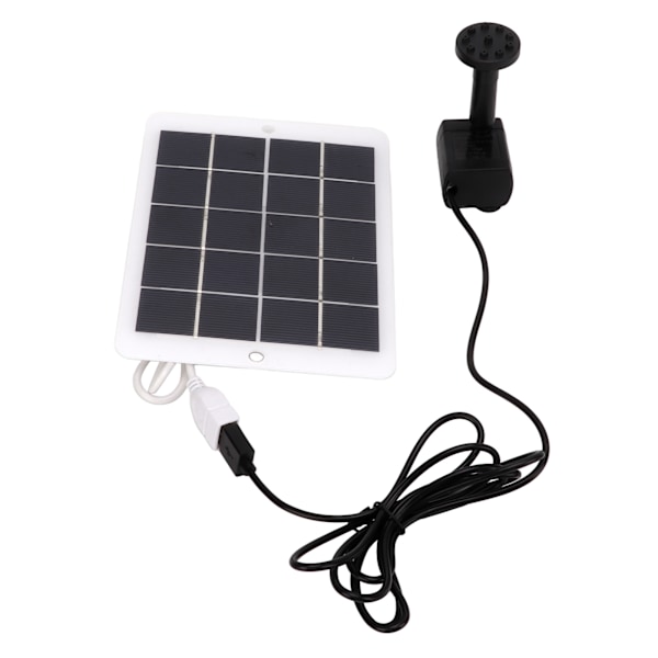 3W 5V Solcellsfontänpump 120L/H Landskapsträdgård Solcellsfontänpump för Utomhusdamm