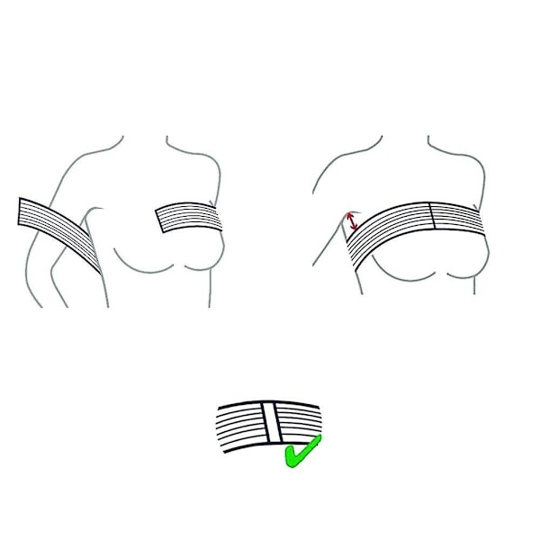 Stabiliserande Bandage för Bröstimplantat efter Operation - Stöd för Bröstförstoring och -förminskning