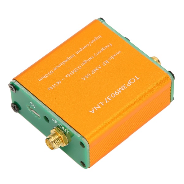 0,1MHz-6GHz Full Band Low Noise Amplifier Profesjonell 20dB High Gain LNA RF Power Forforsterkermodul leveres med innebygd batteri