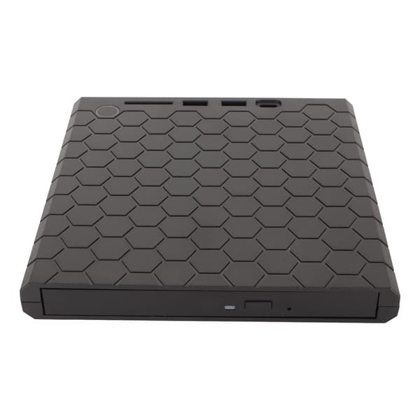 Eksternt CD DVD-drev USB3.0 USB C bærbart CD DVD-læser/skriver med hukommelseskortslot til Windows til OS X PC bærbar computer