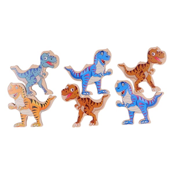 Dinosaur Balanceklodser Træ Forældre Barn Interaktivt Interessant Brætspil til Børn