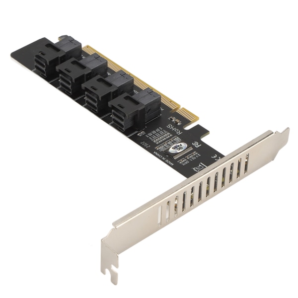 PCIE–U.2-sovitinkortti PCIE X16–4-porttinen U.2 NVME SFF8643 SFF8639 PCIE jaettu laajennuskortti LED-ilmaisimella