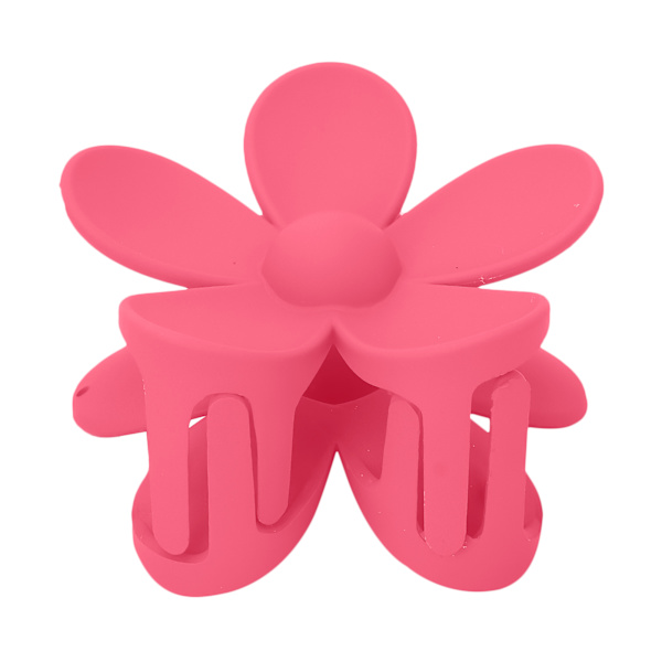 Big Flower Hair Clip Non Slip Mat Sød Tykt Normal Tyndt Hår Styling Accessories til Kvinder Piger Rose Red