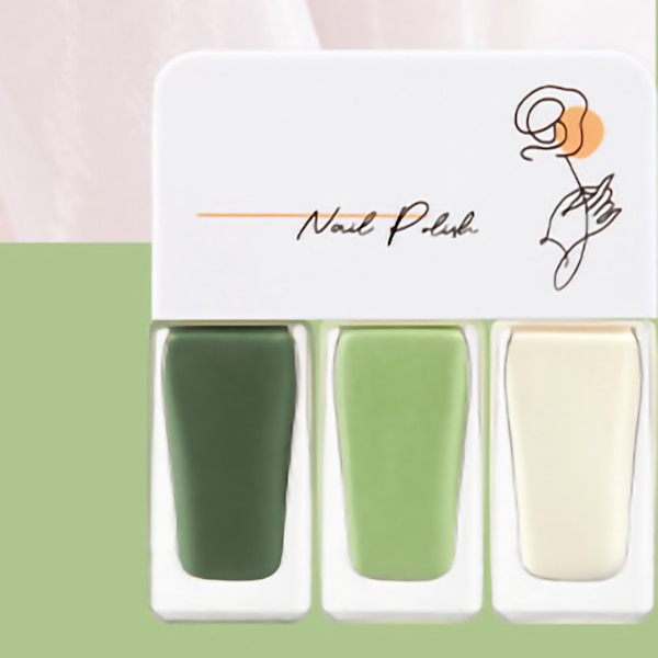 3-pack nagellackset på vattenbasis för kvinnor, lätt att ta bort, snabbtorkande nagellack för dejting, halloweenfest T11