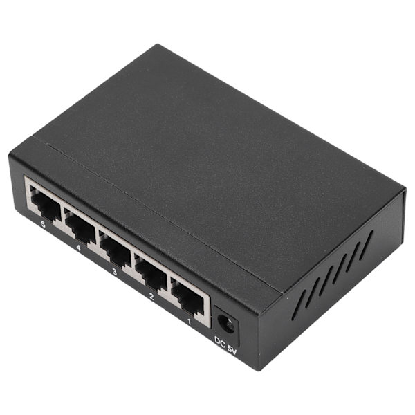 Ethernet-kytkin TBCS5005E 1000M 5 porttia Itseadaptiivinen jakaja Työpöytätietokoneen lisävarusteet 100240V (EU-pistoke)