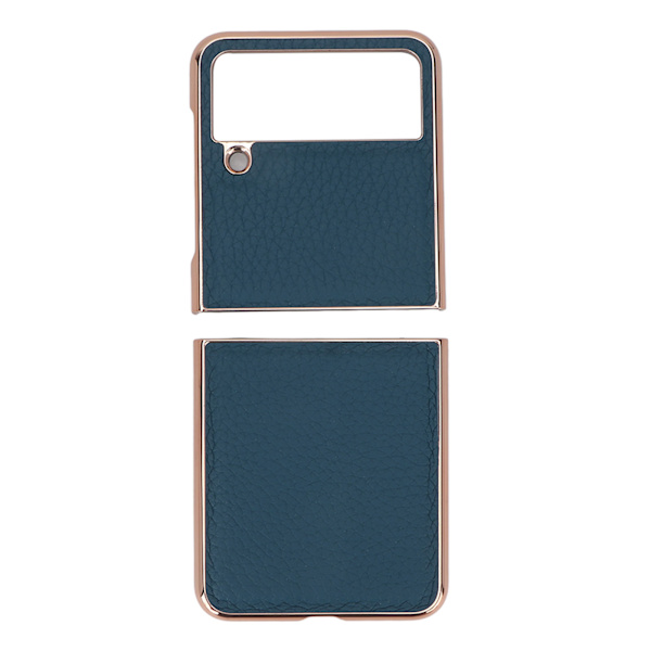 Phone case Lyxig Nano-plätering Stötsäker reptålig Cover för Samsung för Galaxy Z Flip4 Blue