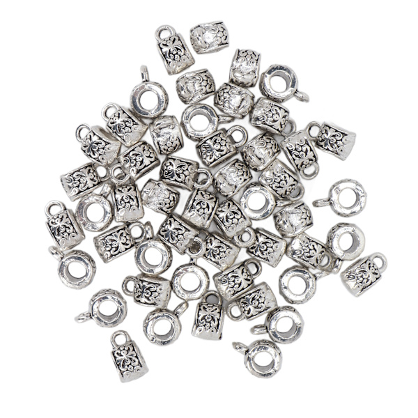 50 st skäggpärlor i legering, dreadlockspärlor, gör-det-själv-tillbehör för flätor, armband och halsband