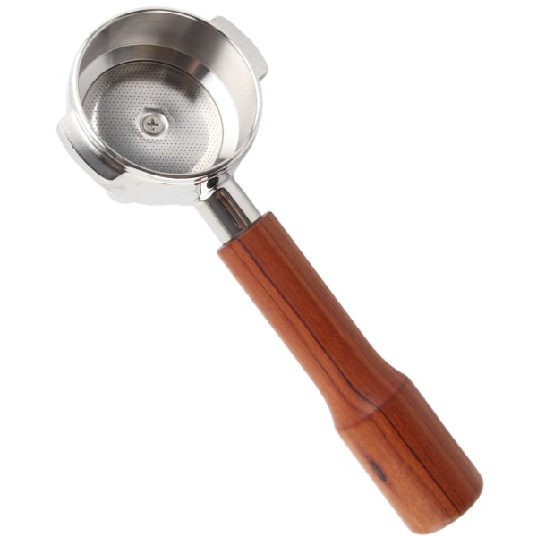 58mm Portafilter Enkelt Hoved Ekstraktion Massivt Træ Håndtag Rustfrit Stål Te Kaffe Portafilter C1 Stil Palisander