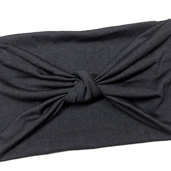 Mjuk Elastisk Turbanhuvudband för Kvinnor (2-pack)