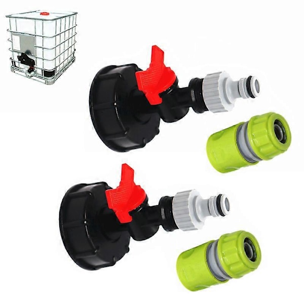 S60x6 Adapteriventtiili 3/4 1000 litran IBC-vesisäiliöön, ämpäritarvikkeet, ämpärin kytkinliitos, puutarhaletkuliitosHL (vain hanaZD B2 EE