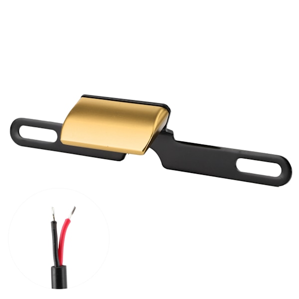 Universell motorcykelnummerplåtsbelysning CNC-aluminium bakre skyltlampa 6 LED-bakljusbelysning guld